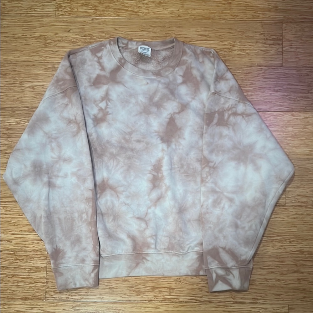 PINK tie-dye Crewneck